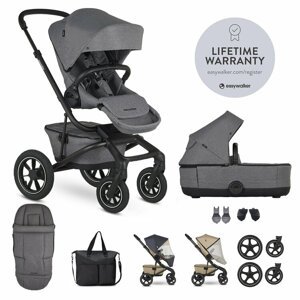 EASYWALKER Set XXL kočík kombinovaný Jimmey Air Iris Grey  s príslušenstvom