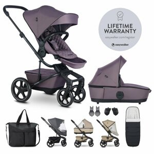 EASYWALKER Set XXL kočík kombinovaný Harvey5 Premium Granite Purple s príslušenstvom