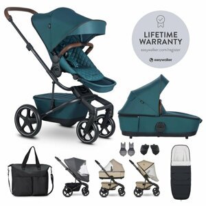 EASYWALKER Set XXL kočík kombinovaný Harvey5 Premium Jade Green s príslušenstvom