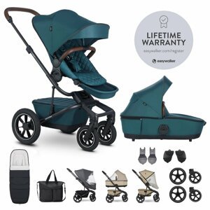 EASYWALKER Set XXL kočík kombinovaný Harvey5 Air Premium Jade Green s príslušenstvom