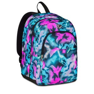 Študentský batoh Seven FLUO FUXIA PRO XXL + slúchadlá