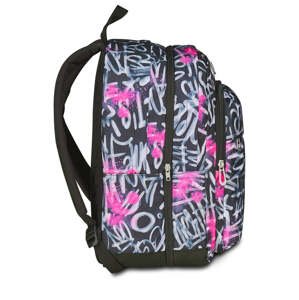 Študentský batoh Seven JET BLACK PRO XXL + slúchadlá