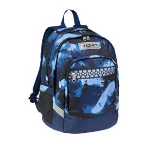 Seven Študentský batoh ADVANCED PLUS BLUE DEEP
