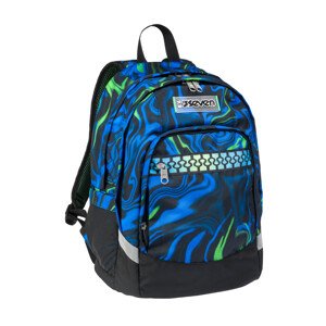 Seven Študentský batoh ADVANCED PLUS BLUE GREEN DEEP