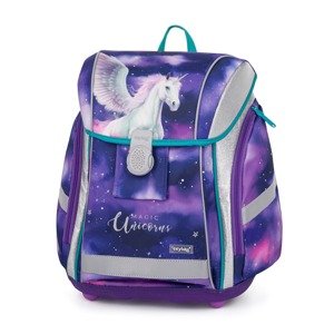 Oxybag Školská taška PREMIUM LIGHT Pegas strieborný