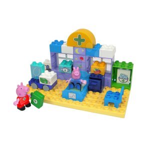 Stavebnica Peppa Pig Lekársky kufrík PlayBIG Bloxx BIG v nemocnici s 2 figúrkami 32 dielov od 1,5-5 rokov