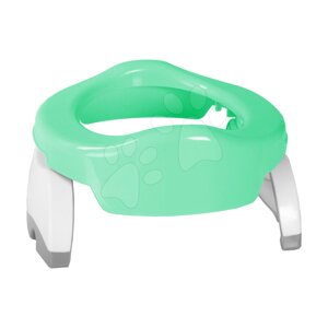 Cestovný nočník/redukcia na WC Potette Plus Pastel Kalencom zeleno-biely + 3ks náhradných náplní a cestovná taška od 15 mes