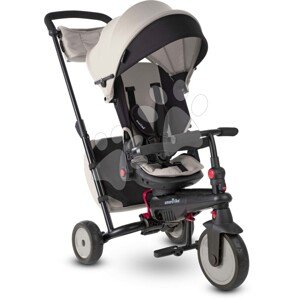 Trojkolka a kočík skladacia STR7J Warm Grey 7v1 smarTrike šedá so sklápateľným sedadlom Touch Steering s EVA kolesami od 6 mes
