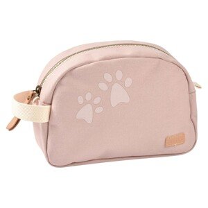 Kozmetická taštička Toiletry Pouch Beaba Canvas Dusty Rose so zipsom ružová