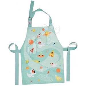 Zástera pre deti vesmír Outer Space Apron ThreadBear s ochrannou vrstvou od 3-6 rokov