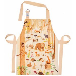 Zástera pre deti lesné zvieratká Forest Friends Apron ThreadBear s ochrannou vrstvou od 3-6 rokov