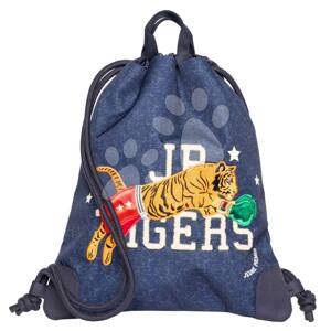 Školský vak na telocvik a prezuvky City Bag Boxing Tiger Navy Mélange Jeune Premier ergonomický luxusné prevedenie 40*36 cm