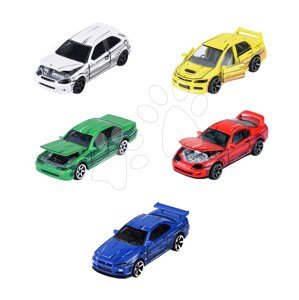 Autíčka Japan Series 5 Pieces Giftpack Majorette kovové s odpružením dĺžka 7,5 cm sada 5 druhov v darčekovom balení