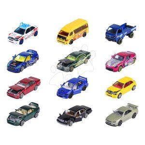 Autíčka Japan Series Bonus Pack Majorette kovové s odpružením a zberateľským boxom 7,5 cm dĺžka 5 druhov