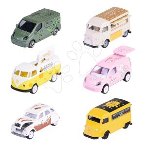 Autíčko French Touch Deluxe Cars Majorette kovové s odpružením a zberateľským boxom dĺžka 7,5 cm 6 rôznych druhov