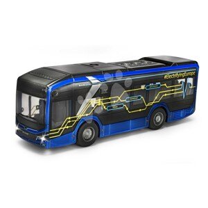Autobus MAN Lion´s City 10 E Bus Majorette so zvukom a svetlom s gumenými kolieskami a otvárateľné dvere dĺžka 22,5 cm