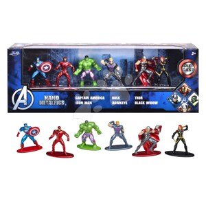 Figúrky zberateľské Avengers Marvel Nano Pack Jada kovové sada 6 druhov výška 4 cm