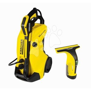 Vozík s vysokotlakovým čističom Karcher High Pressure Trolley K4 Smoby s napojením na vodu s elektronickým čističom okien - hračka pre deti