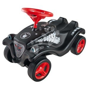 Odrážadlo auto Bobby Car Classic Little Rocker BIG čierne s klaksónom a rockovými nálepkami od 12 mes