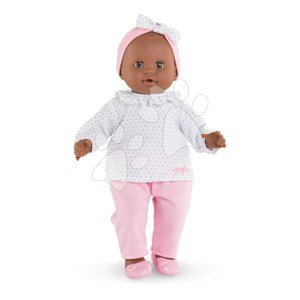 Bábika Lucie Mon Grand Poupon Corolle s hnedými klipkajúcimi očami a špúliace ústočká 36 cm od 24 mes