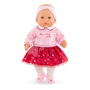 Bábika Albane Heart Petals Mon Grand Poupon Corolle s hnedými klipkajúcimi očami a špúliace ústočká 36 cm od 24 mes