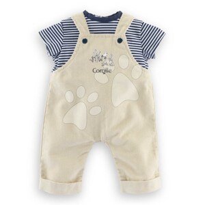 Oblečenie T-Shirt & Ecru Overalls Loire Riverside Mon Premier Poupon Corolle pre 30 cm bábiku od 18 mes