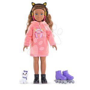 Bábika Melody Music & Fashion Set Girls Corolle s dlhými hnedými vlasmi 28 cm 4 doplnky od 4 rokov CO600240