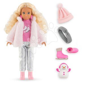 Bábika Valentine in the Mountain Set Girls Corolle s kučeravými blond vlasmi 28 cm 4 doplnky od 4 rokov CO600290