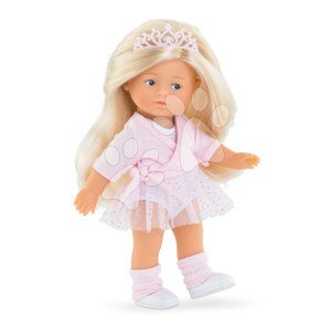 Bábika Rosy Ballerina Set Mini Corolline Corolle blond vlasy a modré oči 20 cm 3 doplnky