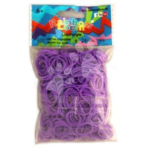 Gumičky Lila Rainbow Loom 600 kusov svetlofialové od 6 rokov