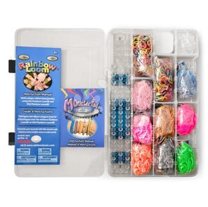 Darčekový box Starter Kit Gift Box Small Rainbow Loom sada 3600 gumičiek s 2 háčikmi od 6 rokov RL47