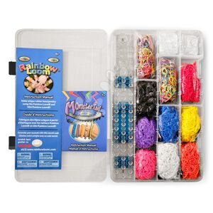 Darčekový box Starter Kit Gift Box Medium Rainbow Loom sada 6000 gumičiek s 2 háčikmi od 6 rokov RL48