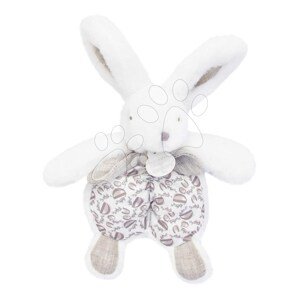 Plyšový zajačik na maznanie Bunny Comforter White Doudou et Compagnie v darčekovom balení biely 18 cm od 0 mes
