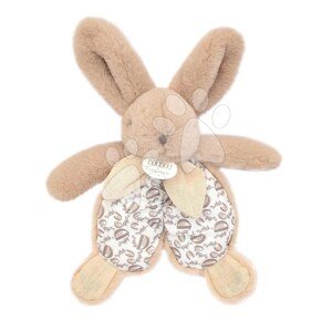 Plyšový zajačik na maznanie Bunny Comforter Sand Beige Doudou et Compagnie v darčekovom balení béžový 18 cm od 0 mes