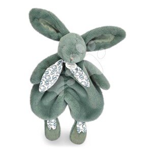 Plyšový zajačik na maznanie Bunny Comforter Sage Green Doudou et Compagnie v darčekovom balení zelený 29 cm od 0 mes