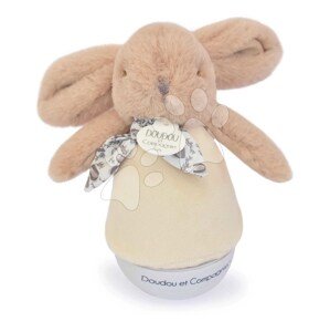 Plyšový zajačik Musical Night Light Sand Beige Doudou et Compagnie hudbou bielym šumom a svetlom béžový 16 cm od 0 mes