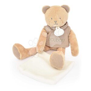 Plyšový medvedík Bear Sweety Doudou et Compagnie v darčekovom balení hnedý 25 cm od 0 mes