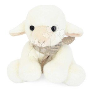 Plyšová ovečka so šatkou The Little Companions Histoire d’ Ours v darčekovom balení biela 14 cm od 0 mes