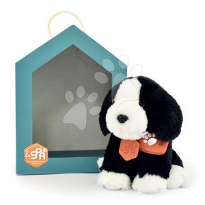 Plyšový psík Welcome Home SPA Collection Histoire d’ Ours v darčekovom balení čierno-biely 16 cm od 0 mes