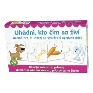 Náučná spoločenská hra Uhádni, kto sa čím živí Dohány slovenská verzia
