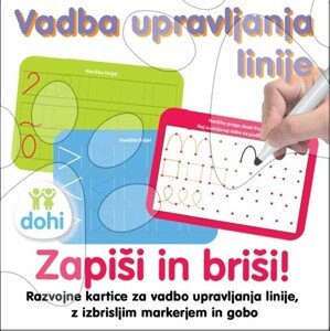Náučná hra Kresli a zmaž Línie Dohány slovinská verzia od 3 rokov DH646017Sl