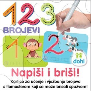 Náučná hra Kresli a zmaž Čísla Dohány chorvátska verzia
