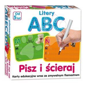 Náučná hra Kresli a zmaž Abeceda Dohány poľská verzia