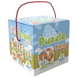 Puzzle farma Farm Dohány 2-3-4 dieliky od 18 mes
