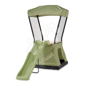 Hracia veža multifunkčná so stanom a pieskoviskom Ivy play tower Exit Toys s kovovou konštrukciou a šmykľavkou
