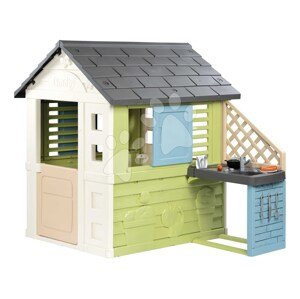 Domček s kuchynkou a 17 doplnkov Pretty Playhouse&Kitchen Life Smoby 3 okná s 2 žalúziami a posuvnými okenicami s UV filtrom od 24 mes - model 2025