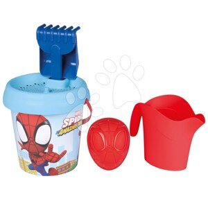 Vedro set Spidey Medium Garnished Bucket Life Smoby s krhlou 6 dielov 18 cm výška od 18 mes