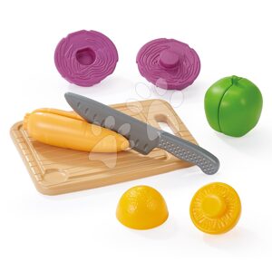 Kuchynská doska so zeleninou 100% Chef Écoiffier s nožom na krájanie 6 dielov od 18 mes