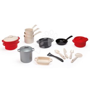 Hrnce s riadmi 100% Chef Écoiffier 19 dielov s kuchynským náradím od 18 mes