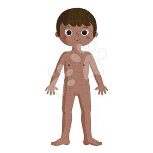 Vzdelávacie puzzle Ľudské telo Educational Puzzle Human Body Janod 50-75-100 dielov od 5 rokov